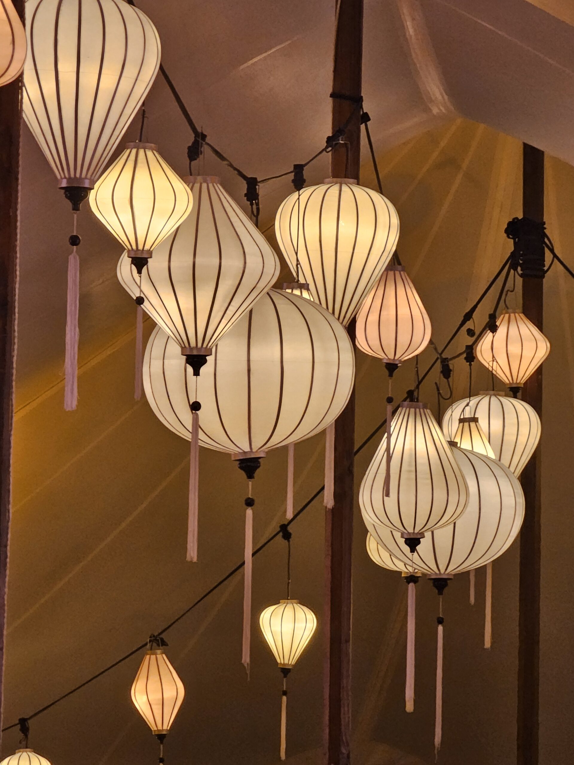 Lanterns in a setting
